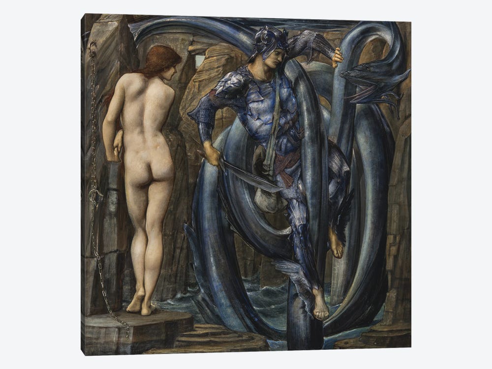 The Doom Fulfilled  c.1882  by Edward Coley Burne-Jones 1-piece Canvas Print