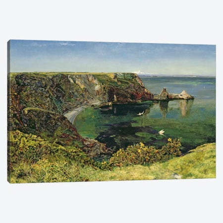 Anstey's Cove, Devon, 1854  Canvas Print #BMN1006} by John William Inchbold Canvas Art Print