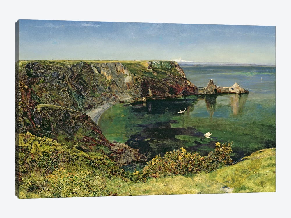 Anstey's Cove, Devon, 1854  by John William Inchbold 1-piece Canvas Art Print