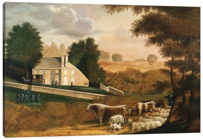 The Grave of William Penn, 1848  Canvas Art Print