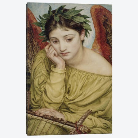 Erato, Muse of Poetry, 1870  Canvas Print #BMN10107} by Edward John Poynter Canvas Print