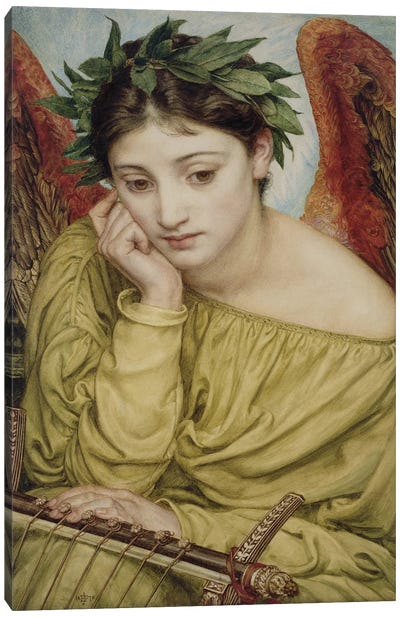Erato, Muse of Poetry, 1870  Canvas Art Print