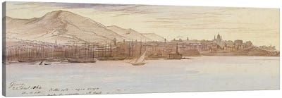 View of Genoa, 1864  Canvas Art Print