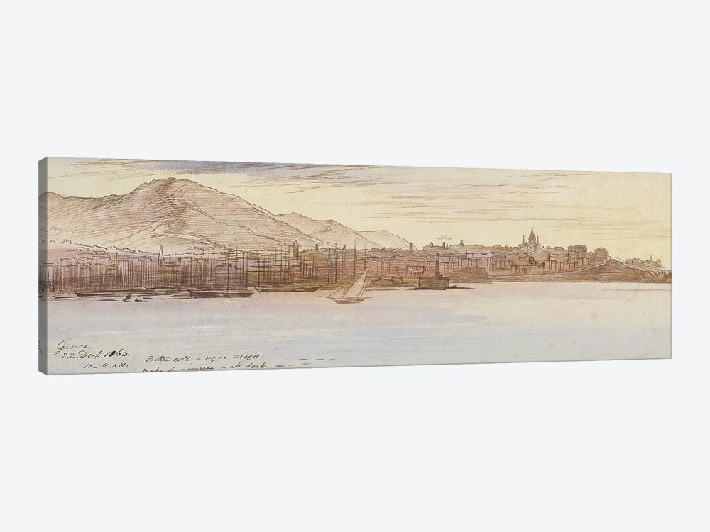 View of Genoa, 1864  1-piece Canvas Print