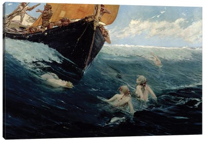 The Mermaid's Rock, 1894  Canvas Art Print