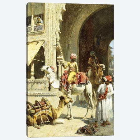 Indian Scene, 1884-89  Canvas Print #BMN10155} by Edwin Lord Weeks Canvas Wall Art