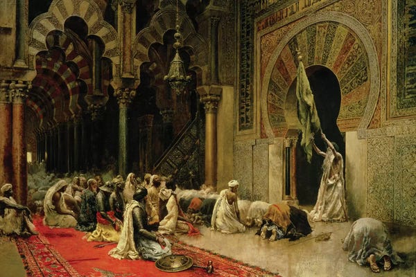 Orientalism: Interior of the Mosque at Cordoba, c.1880  by Edwin Lord Weeks
