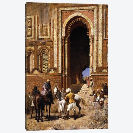 The Gateway of Alah-ou-din, Old Delhi, late 19th century  Canvas Print #BMN10157} by Edwin Lord Weeks Canvas Wall Art