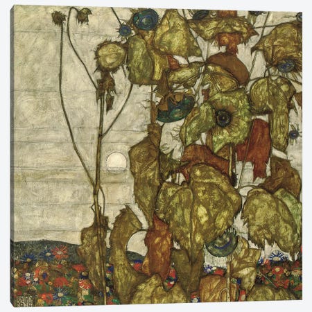 Autumn Sun  Canvas Print #BMN10162} by Egon Schiele Canvas Wall Art
