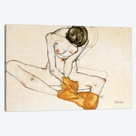 Female Nude, 1901-1918  Canvas Print #BMN10167} by Egon Schiele Canvas Art Print