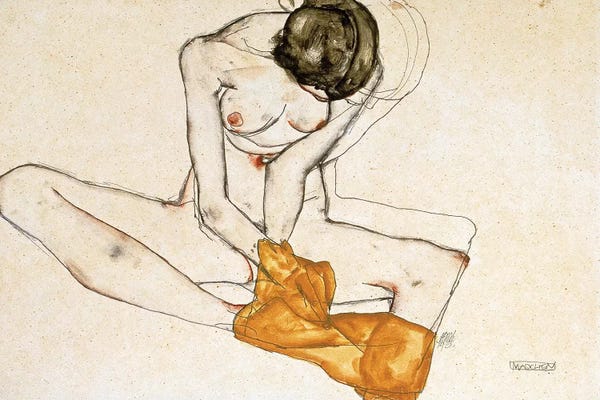 Egon Schiele: Female Nude, 1901-1918  by Egon Schiele