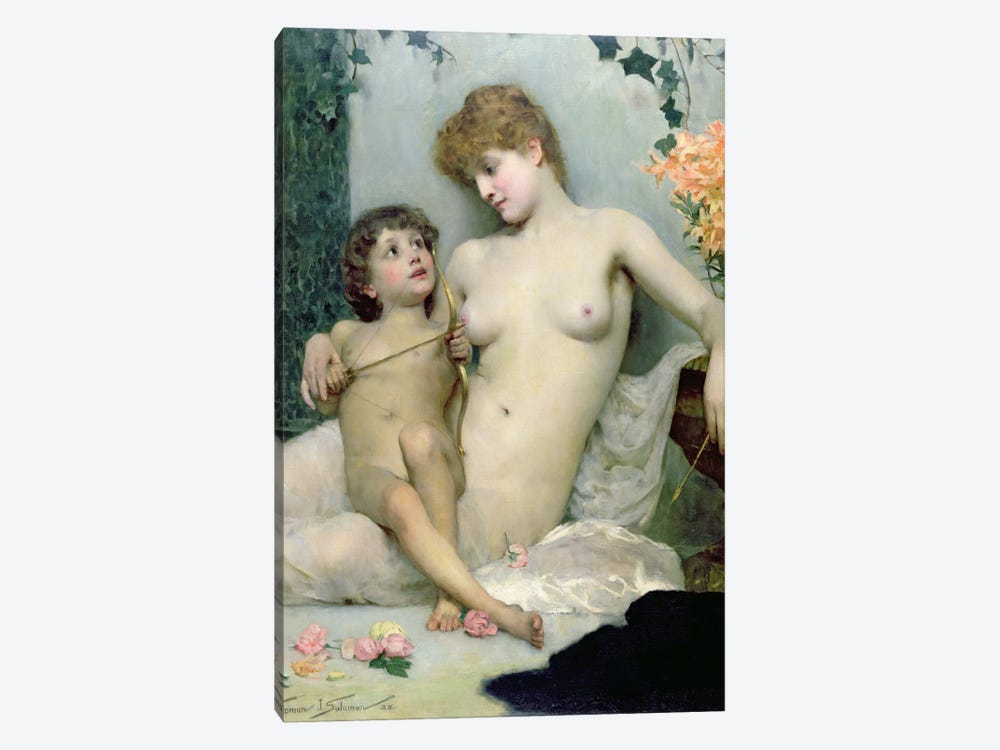 Love's First Lesson, 1885  by Solomon Joseph Solomon 1-piece Canvas Artwork