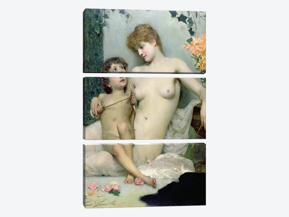 Love's First Lesson, 1885  3-piece Canvas Art