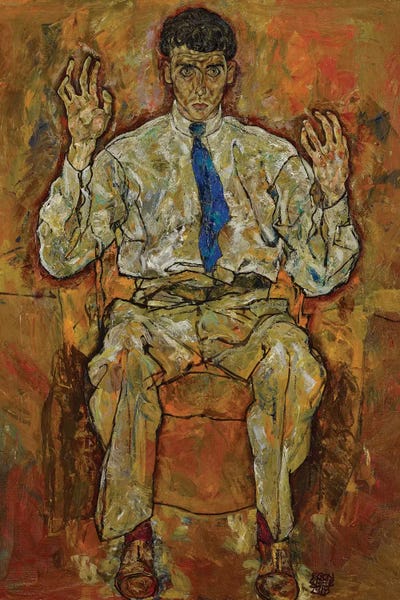 Egon Schiele: Portrait of Paris von Gütersloh, 1918  by Egon Schiele