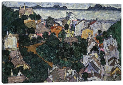Summer Landscape; Sommerlandschaft, 1917  Canvas Art Print - Egon Schiele