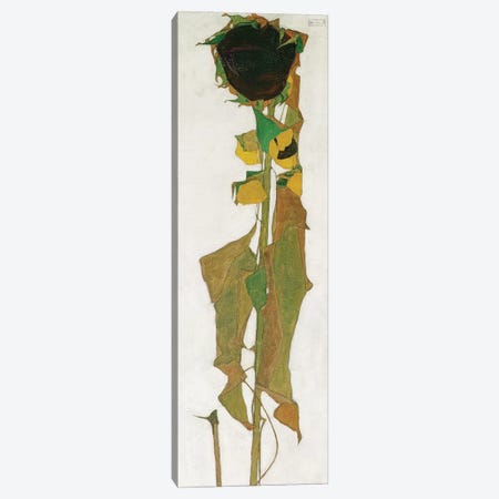 Sunflower Canvas Print #BMN10188} by Egon Schiele Canvas Artwork