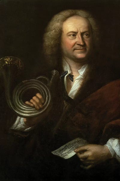 Trumpets: Gottfried Reiche , Senior Musician and Solo Trumpeter of Bach's Orchestra by Elias Gottleib Haussmann