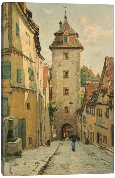 Rothenburg ob der Tauber, Bavaria, Germany, 1903  Canvas Art Print