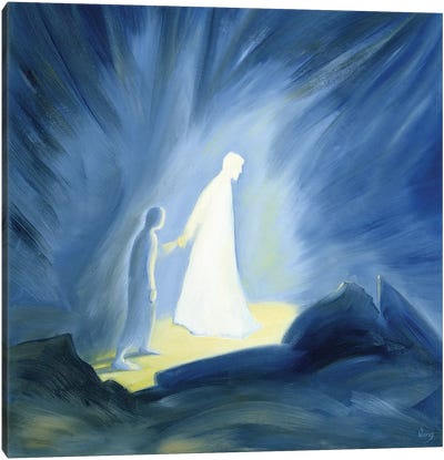 Even in the darkness of our sufferings Jesus comforts and guides us, 1994  Canvas Art Print - Christian Art
