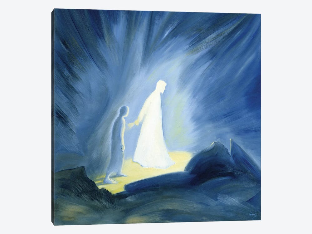 Even in the darkness of our sufferings Jesus comforts and guides us, 1994  by Elizabeth Wang 1-piece Canvas Wall Art