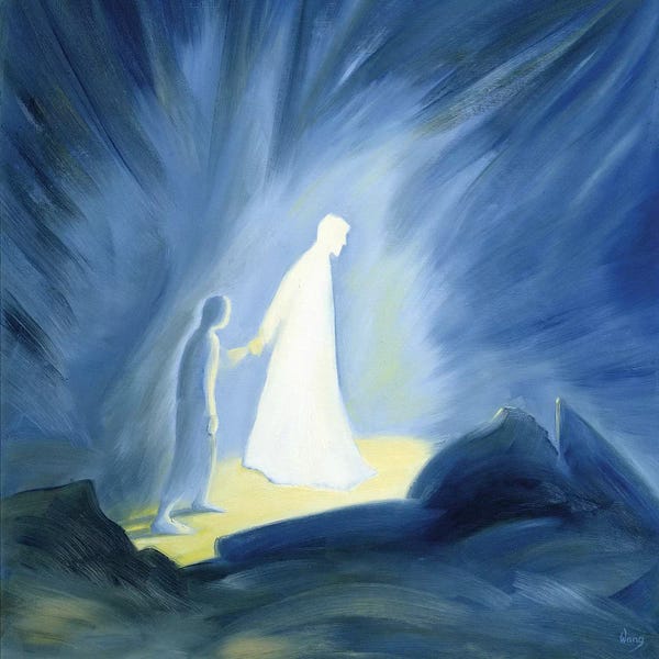 Christianity: Even in the darkness of our sufferings Jesus comforts and guides us, 1994  by Elizabeth Wang