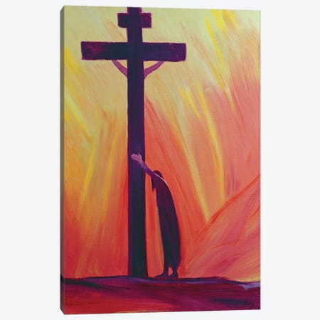 In our sufferings we can lean on the Cross by trusting in Christ's love, 1993  Canvas Print #BMN10203} by Elizabeth Wang Canvas Art Print
