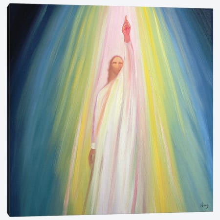 Jesus Christ points us to God the Father, 1995  Canvas Print #BMN10205} by Elizabeth Wang Canvas Wall Art