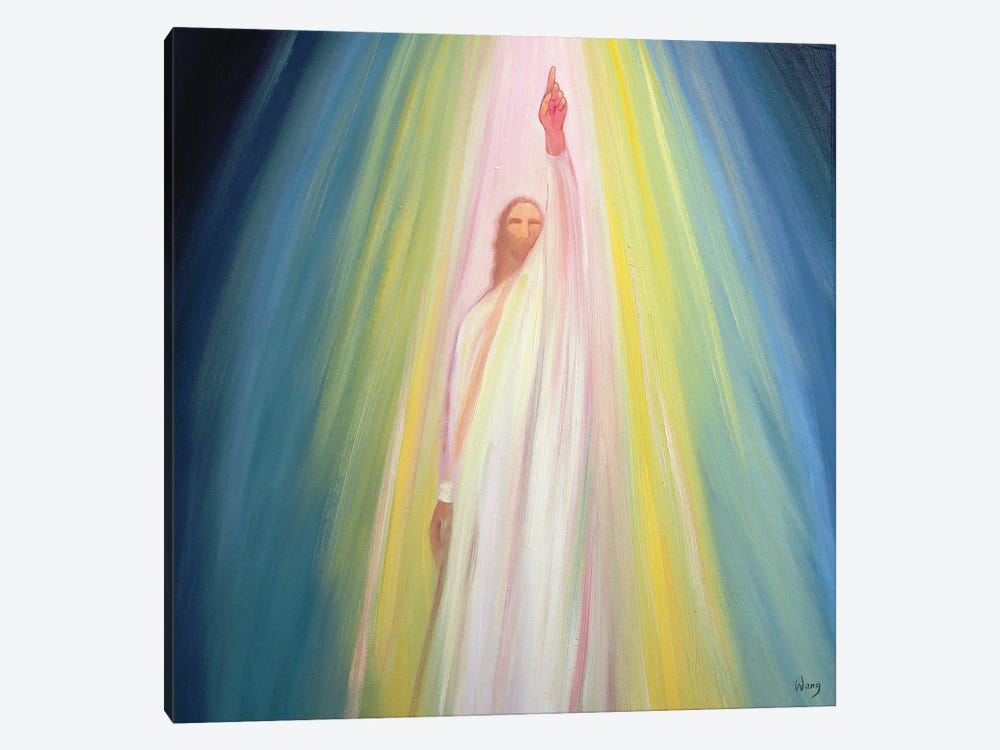 Jesus Christ points us to God the Father, 1995  by Elizabeth Wang 1-piece Canvas Art