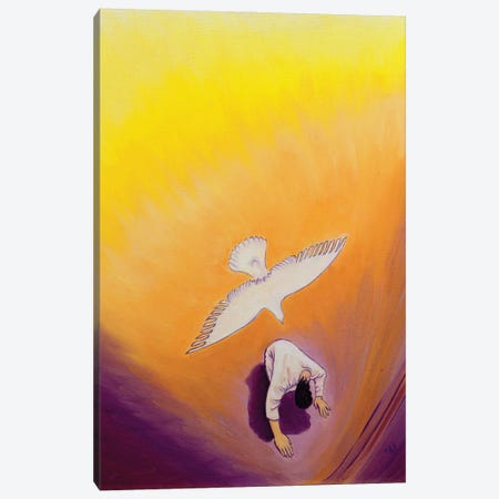 The same Spirit who comforted Christ in Gethsemane can console us, 2000  Canvas Print #BMN10208} by Elizabeth Wang Canvas Print