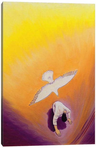The same Spirit who comforted Christ in Gethsemane can console us, 2000  Canvas Art Print