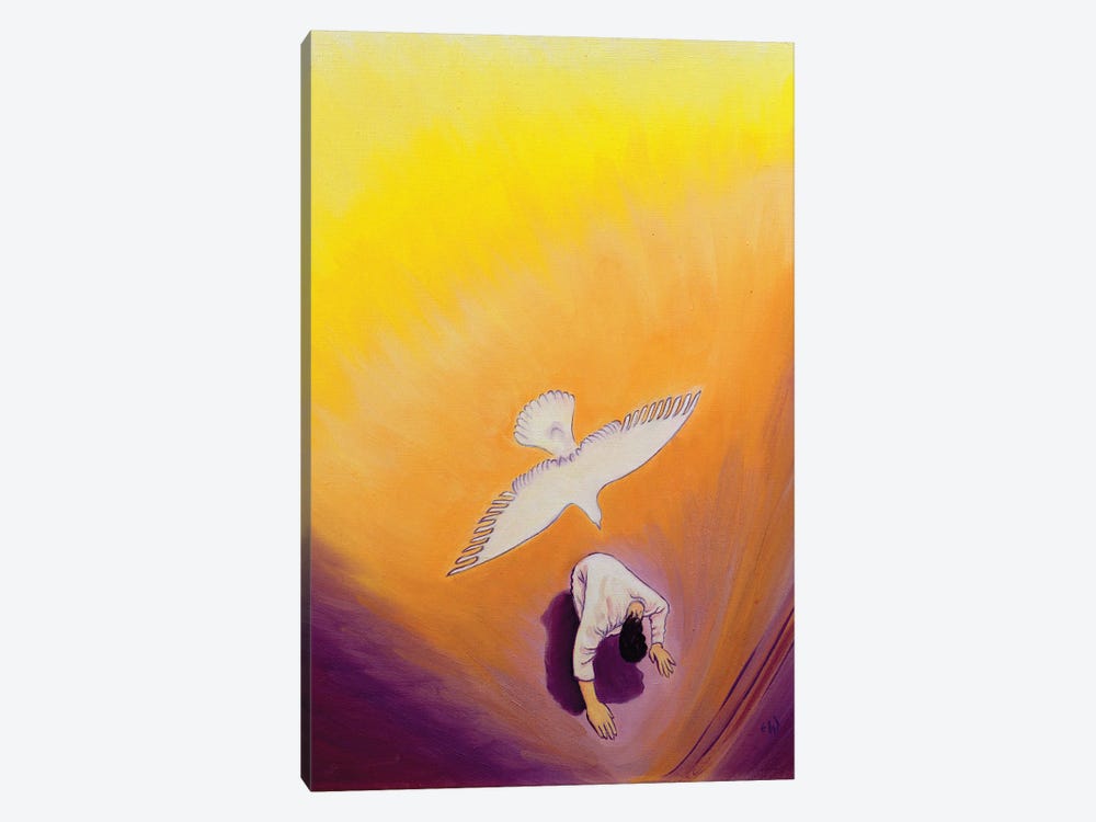 The same Spirit who comforted Christ in Gethsemane can console us, 2000  by Elizabeth Wang 1-piece Canvas Art Print