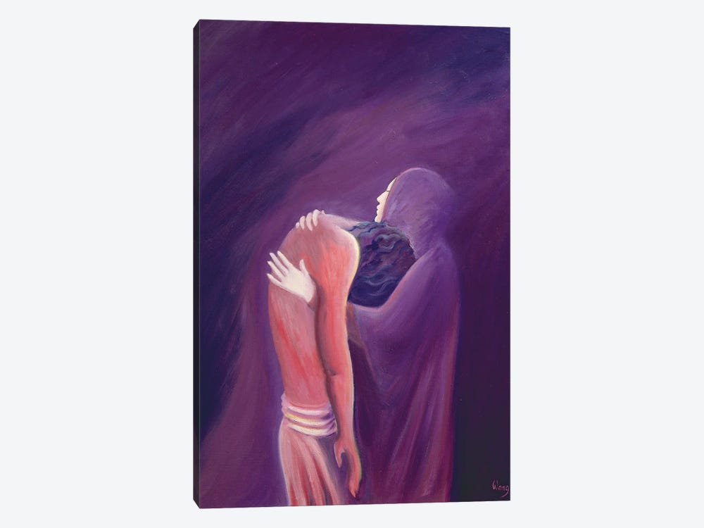 The sorrowful Virgin Mary holds her Son Jesus after His death, 1994  by Elizabeth Wang 1-piece Canvas Art