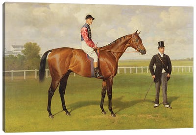 Persimmon', Winner of the 1896 Derby, 1896   Canvas Art Print