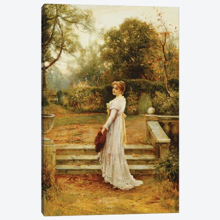 A Stroll in the Garden,  Canvas Print #BMN10216} by Ernest Walbourn Art Print