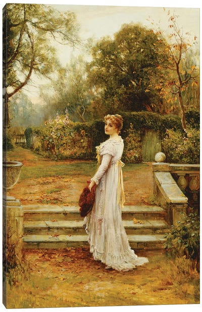 A Stroll in the Garden,  Canvas Art Print