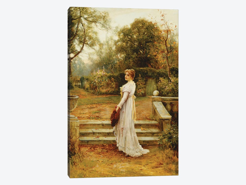 A Stroll in the Garden,  by Ernest Walbourn 1-piece Canvas Art
