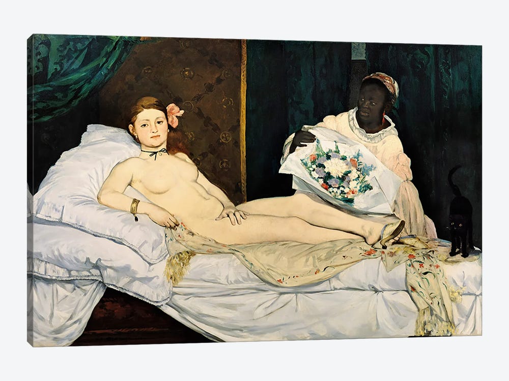 Olympia, 1863 by Edouard Manet 1-piece Canvas Art Print