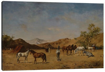 An Arabian Camp, 1873  Canvas Art Print