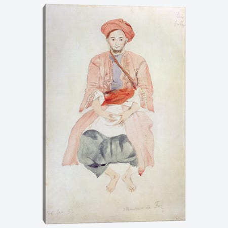 Fez Vendor, 1834  Canvas Print #BMN10240} by Ferdinand Victor Eugene Delacroix Canvas Art Print
