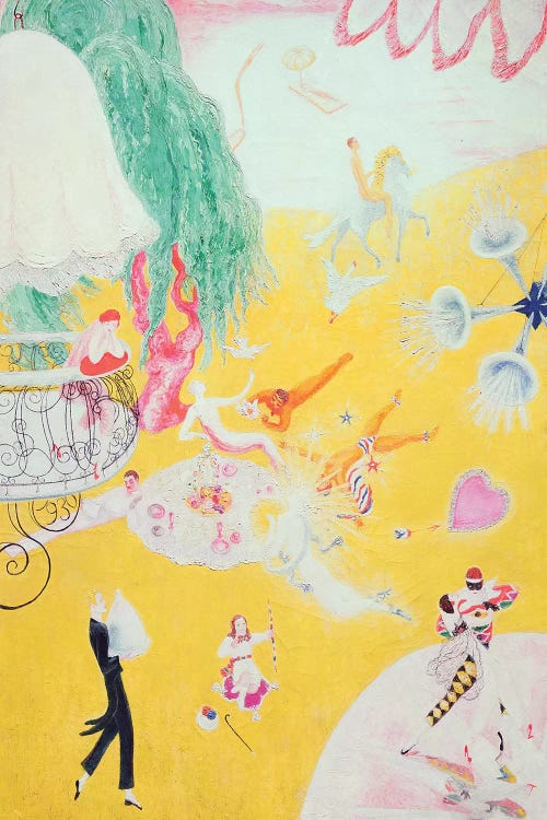 Love Flight of a Pink Candy Heart, 1930  by Florine Stettheimer wall art