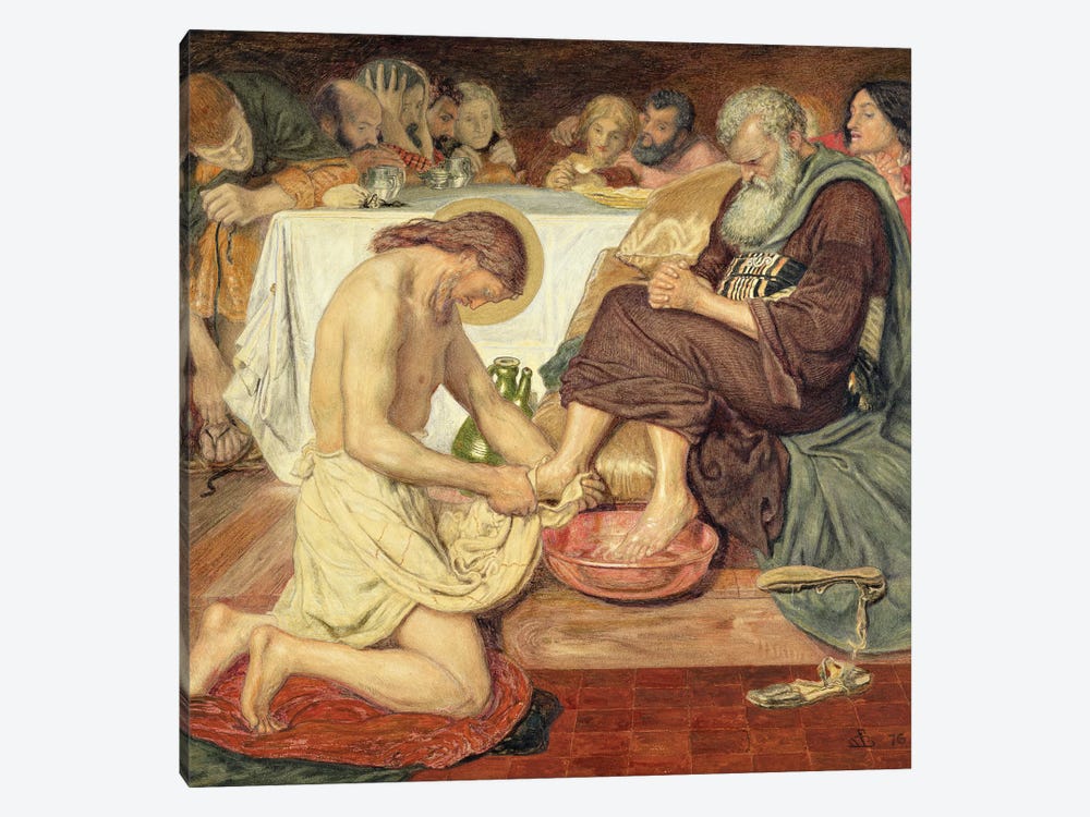 Jesus Washing Peter's Feet, 1876  by Ford Madox Brown 1-piece Canvas Artwork
