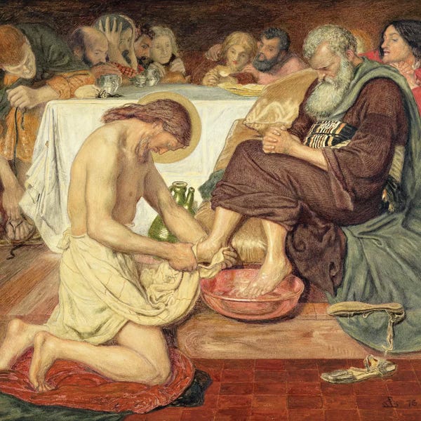 Christianity: Jesus Washing Peter's Feet, 1876  by Ford Madox Brown