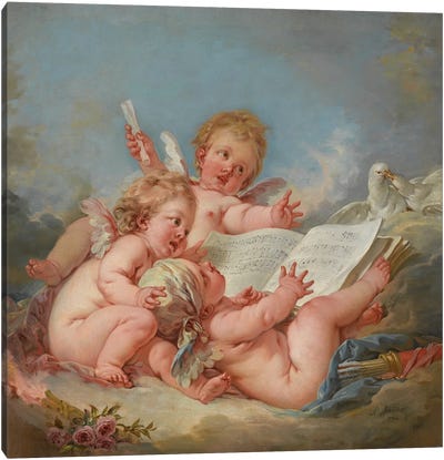 Allegory of Music, 1752  Canvas Art Print