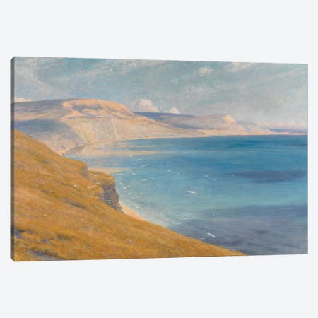 Sea and Sunshine, Lyme Regis, 1919  Canvas Print #BMN10268} by Frank Dicksee Canvas Art Print