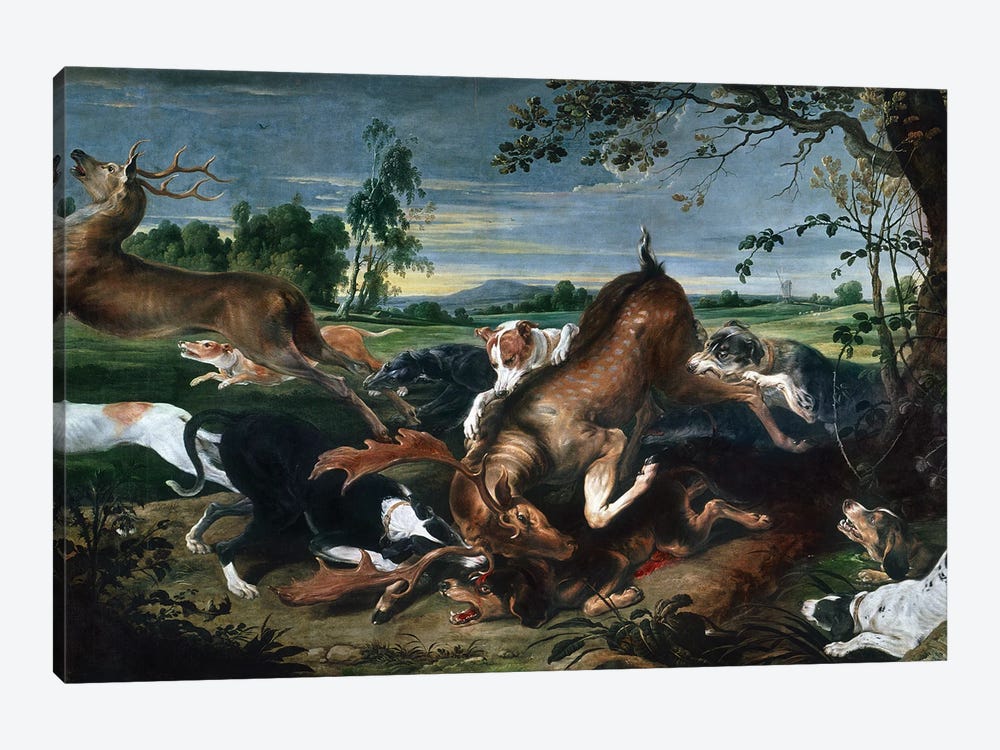 Hunting Deer 1-piece Canvas Artwork