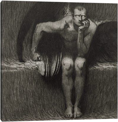 Lucifer, 1892  Canvas Art Print