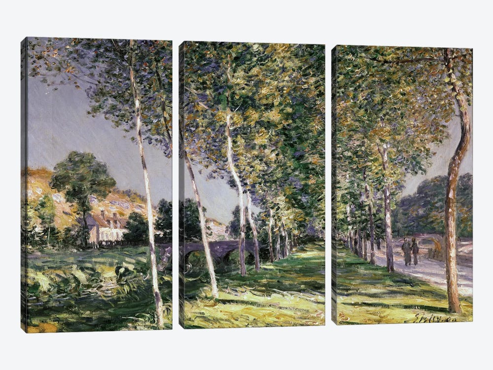 The Walk, 1890  by Alfred Sisley 3-piece Canvas Art
