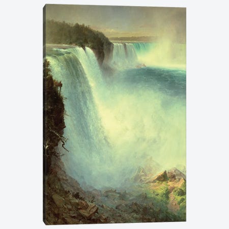 Niagara Falls, from the American Side, 1867  Canvas Print #BMN10288} by Frederic Edwin Church Canvas Print