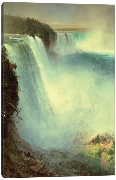 Niagara Falls, from the American Side, 1867  Canvas Art Print