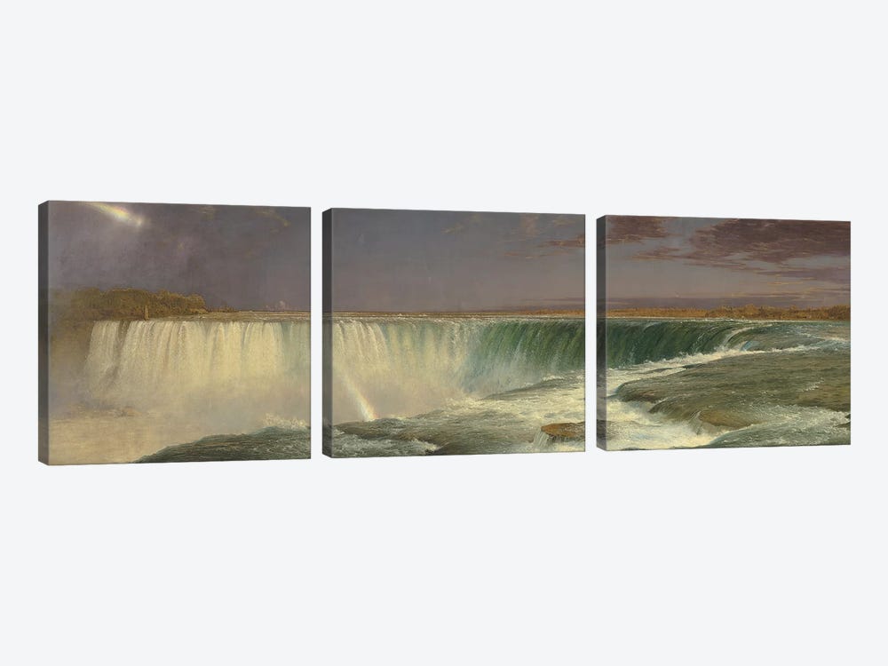 Niagara, 1857  by Frederic Edwin Church 3-piece Canvas Wall Art